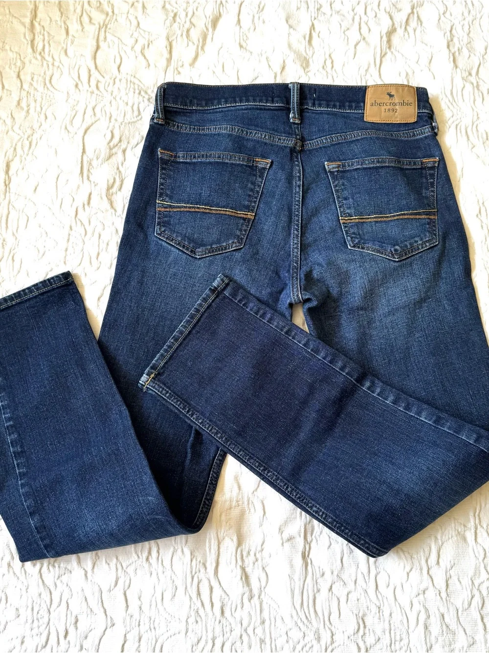 Lot of 2 Abercrombie kids Straight Jeans - Dark Blue